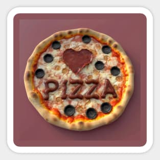 I love Pizza Sticker